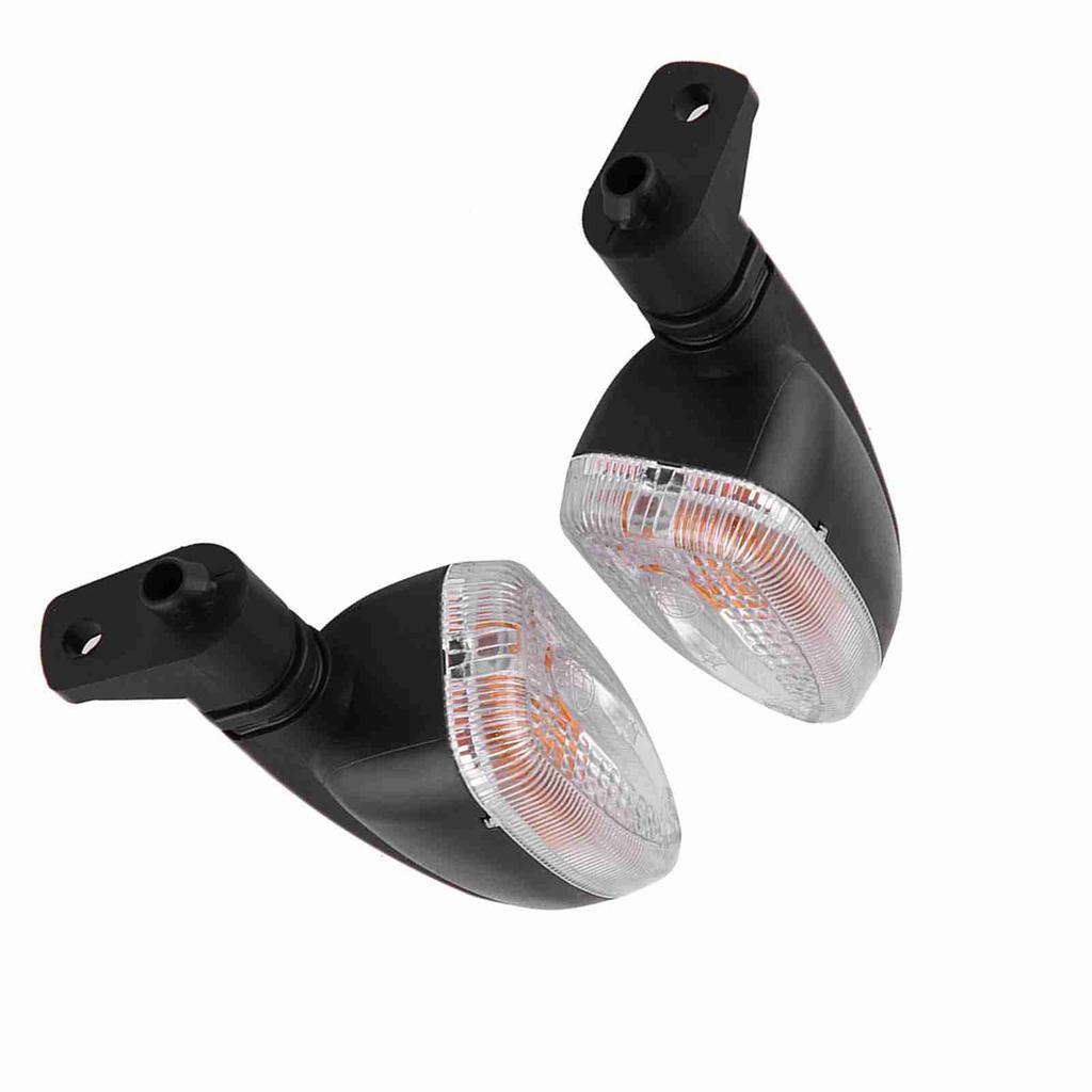 Pair of Motorcycle Turn Signal Lights Direction Indicator Lamp for BMW F800 Transparent