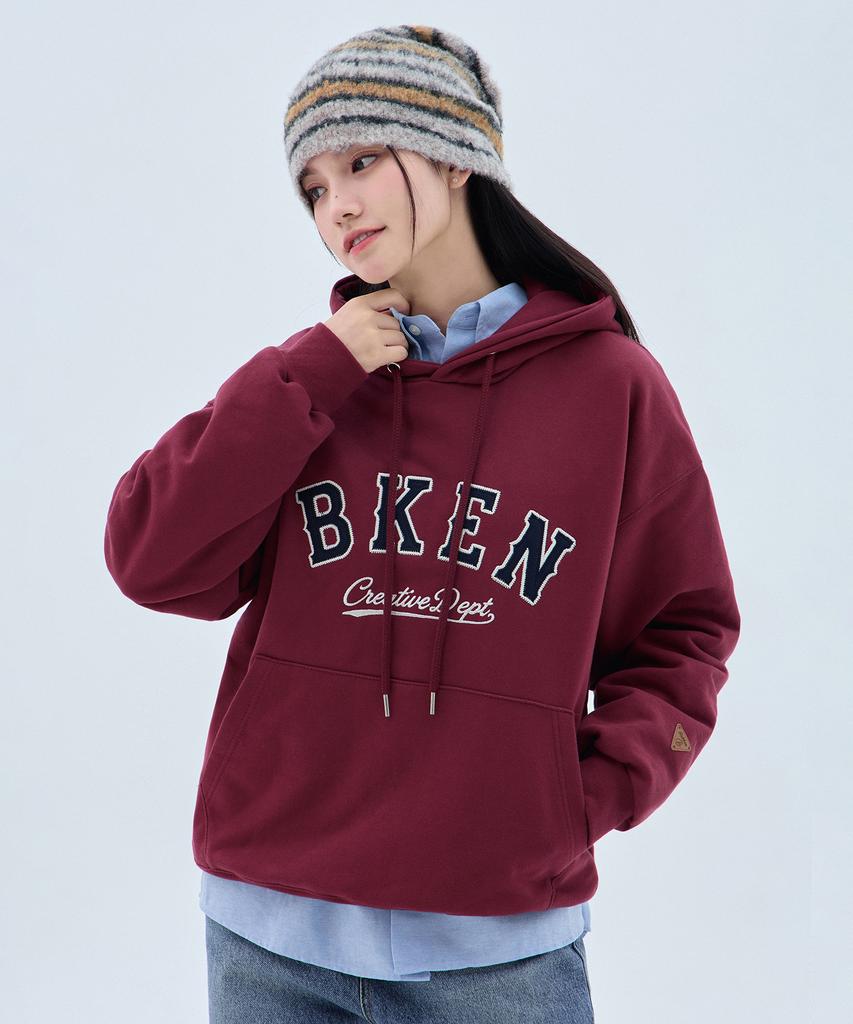 BAKKEN [Women] Classic Patch Logo Hoodie Bk6979 (4 Colors)
