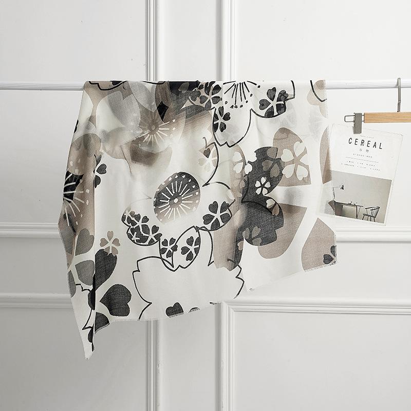 New water-soluble wool square scarf wool scarf women's high-end shawl sunscreen scarf fashion versatile silk scarf
