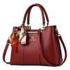 New Fashi High Quality Women's Bag Solid Color Women's Handbag Silk Scarf Pendant Messenger Bag Shoulder Bags