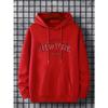Heather Gray Vintage Burgundy New York Letter Unisex Hoodie