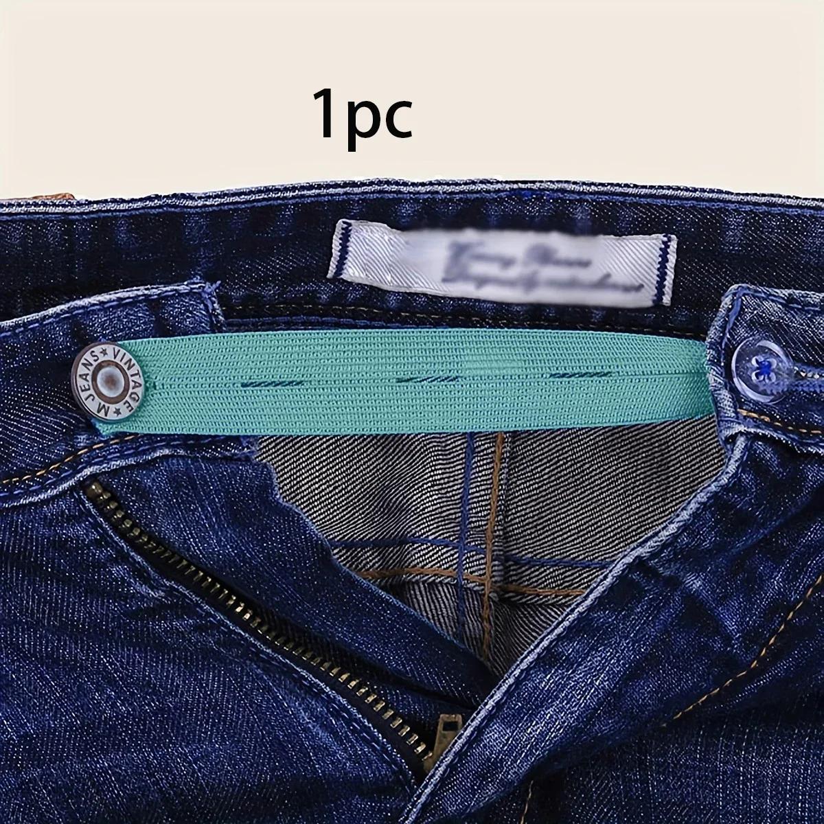 

1pc/3pcs Pant expansion button, jeans waist extension strap, elastic adjustable waist button, unisex