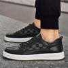 Autumn trend men's driving shoes breathable cowhide soft sole fashion British style sports shoes casual board shoes men