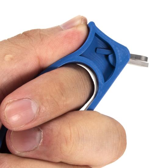 MUQZI Sports Accessory Portable 10cm ABS Diamond Auger Blade Sharpener Winter Ice Fishing Accessory