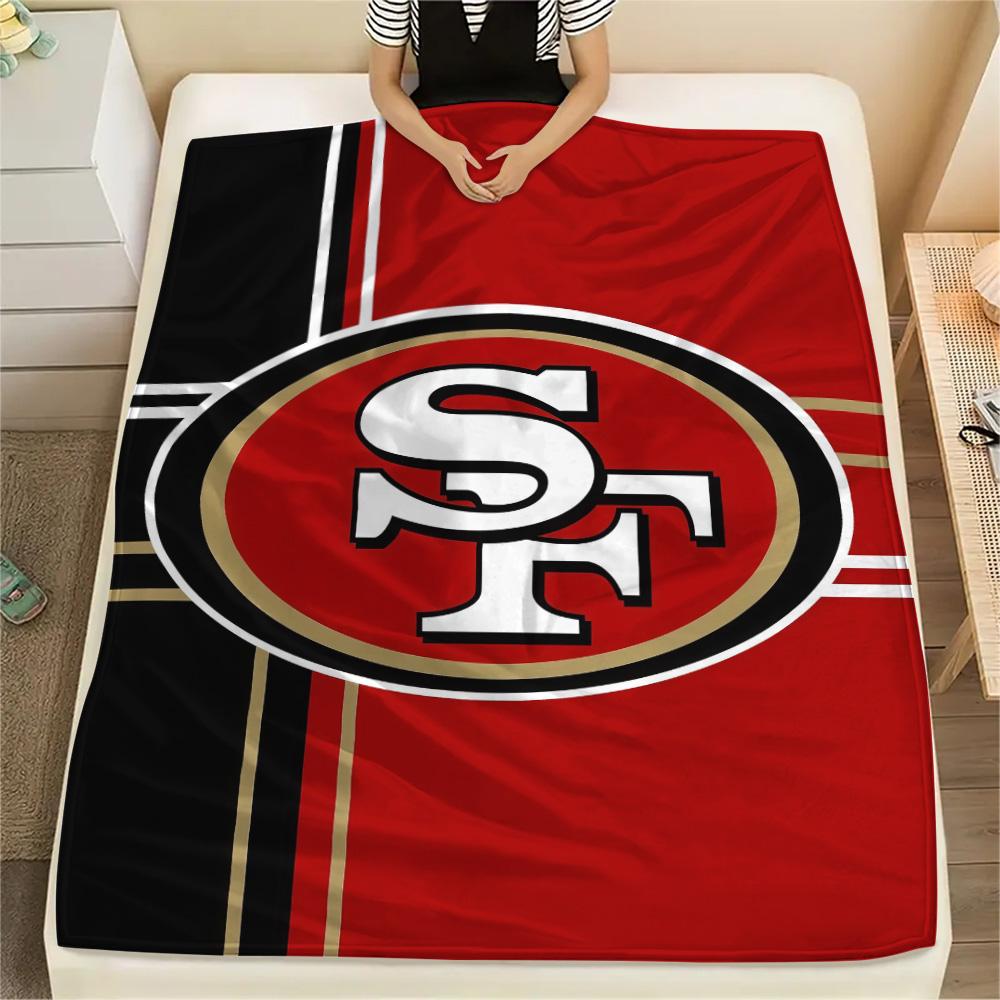 San Francisco 49ers Flannel Blanket, High quality Comfortable for All Seasons, Home Decor, Warmth and Comfort