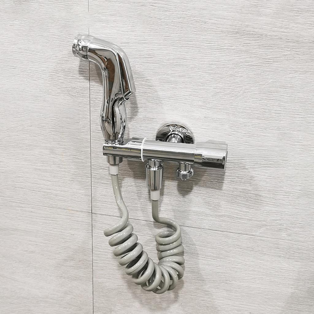 Wall Mounted Bathroom Toilet Bidet Mixer Spray Kit Single Handle Toilet Bidet Sprayer Gun Bathroom Single Cold Bidet Tap