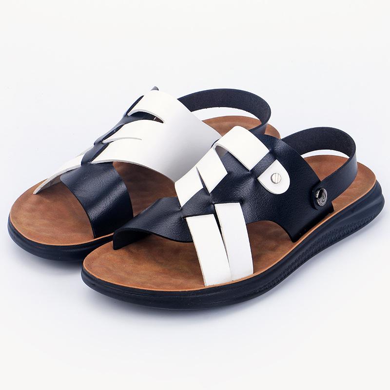 Men's Sandals Summer New Outdoor Breathable Soft-soled Beach Shoes British Trend Large Size Cool Slippers Men