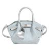 Womens Denim Bucket Bag With Zipper Top And Inner Storage For Office And Day Trips