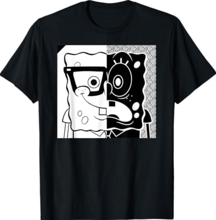 SpongeBob SquarePants Superfly black and white T-Shirt XXXXL