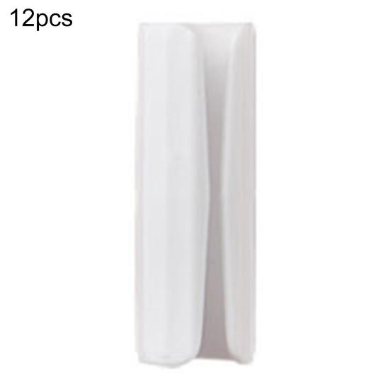 

12Pcs Plastic Clips Small Lightweight Portable Bed Sheet Clips Quilt Bed Cover Grippers for Bedding белый