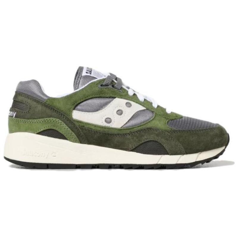 SAUCONY Shadow 6000 Slip Resistant Abrasion Resistant Low Top Running Shoes Men's Green White Saucony S70441-58