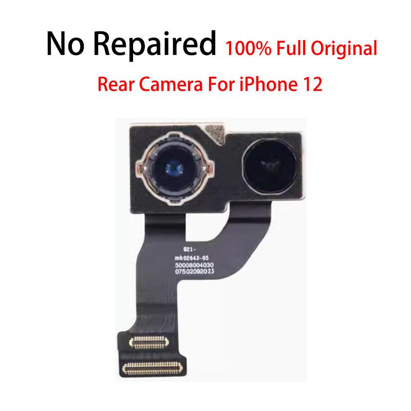 Original No Repaired Back Rear Main Camera Flash Module Sensor Flex Cable For iPhone X XR XS 6 6S 7 8 Plus 11 12 Pro MAX Mini
