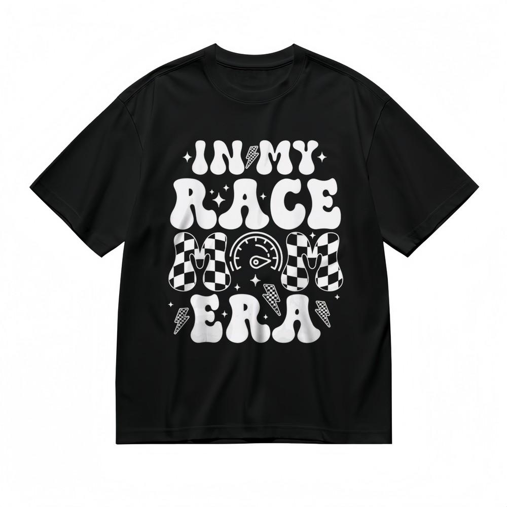 

Men s T-shirt With My Race Mom Graphic Unisex Black 100% Cotton Tops Summer USA 2XL
