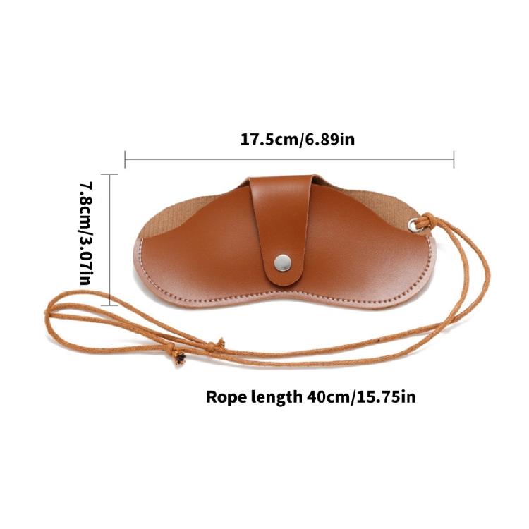 Everyday Use Neck Glasses Storage PU Leather Hanging Neck Glasses Clip for Busy Professionals And Adventurers