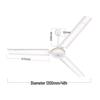 Midea FC120-BA 48-inch Ceiling Fan CN plug (adapter included)