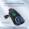 Motorcycle Bluetooth Helmet Headset Bt5.3 with Hd Driving Recorder Wireless Camera 1080P Hard Disk Video Recorder Call Headset