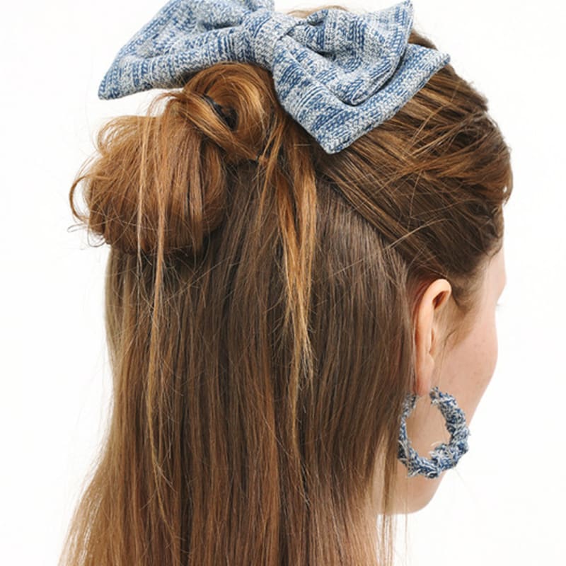 EVMOIU VINTAGE DENIM RIBBON PIN (2COLOR)