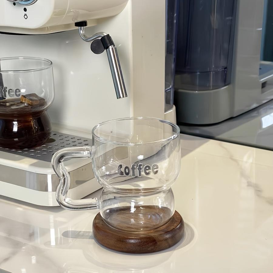 Coffee Cups Set Transparent Glass Water Cups Home Kitchen Office Espresso Juice Cold Drink Glass Cup Mug Drinking Utensils Gifts