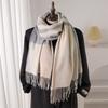 Long Length Warm Scarf Imitation Wool Texture Autumn Winter Scarf Wool Texture Scarf  Women