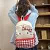 Sweet bow milk tea color backpack large capacity versatile cute cartoon schoolbag casual light backpack