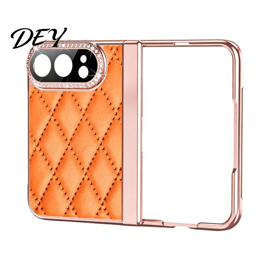Precise Cutout Phone Cover Faux Leather Case for IPhone-Duo, with Screen Protector & Hinge Full Body Protection Protection, Rhinestone Cover,