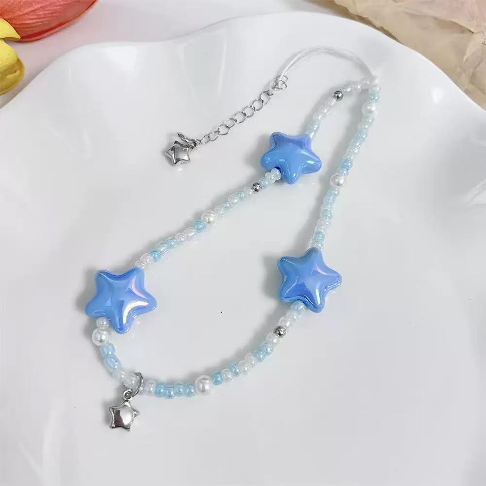 Handmade Colorful Ceramic Star Beaded Phone Charm Lanyard