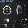 Motorradscheinwerfer, 7 Zoll Motorrad LED Scheinwerfer Gehäuse Eimer und Fern-/Abblendlicht Blinker DRL