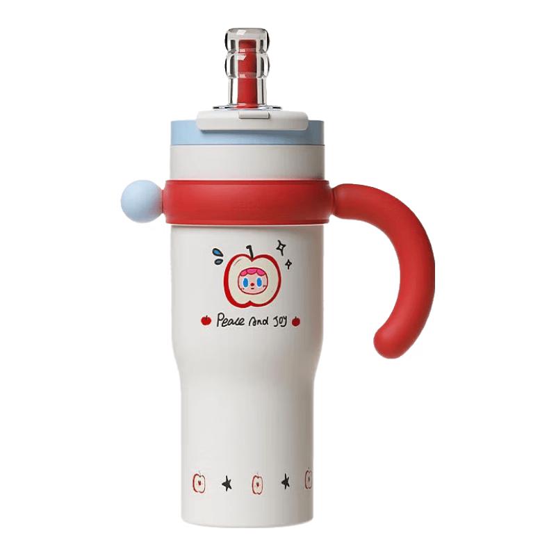 Huabansen 1250ml Ceramic Lined Thermos Straw Cup