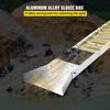 Folding Aluminum Alloy Sluice Box, Compact 50\" Sluice Boxes for Gold, Lightweight Gold Sluice Equipment, Portable Sluice Boxes with Miner\'s Moss,
