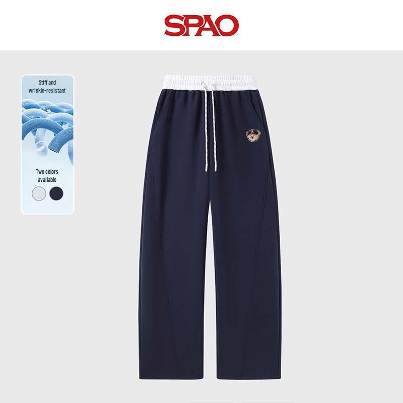 

Женские брюки SPAO с цветными блоками, изогнутым лезвием и широкими штанинами L