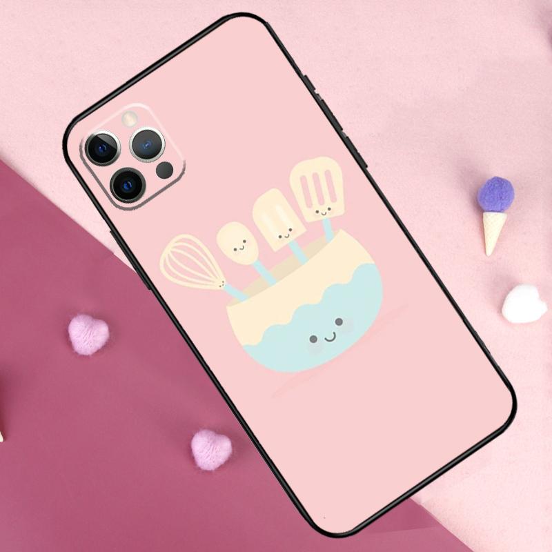 Baking Cook Chef Phone Case For iPhone 17 Pro Max 17 Air 11 14 15 16 Pro Max Plus 12 13 Mini 16e Back Cover