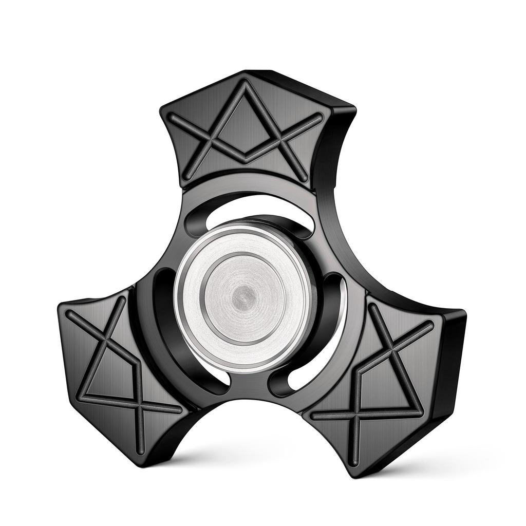 Nine-Tooth Pure Copper Metal Alloy Gear-Linked Fidget Spinner Ferris Wheel with 34-Gear Rubik's Cube Design