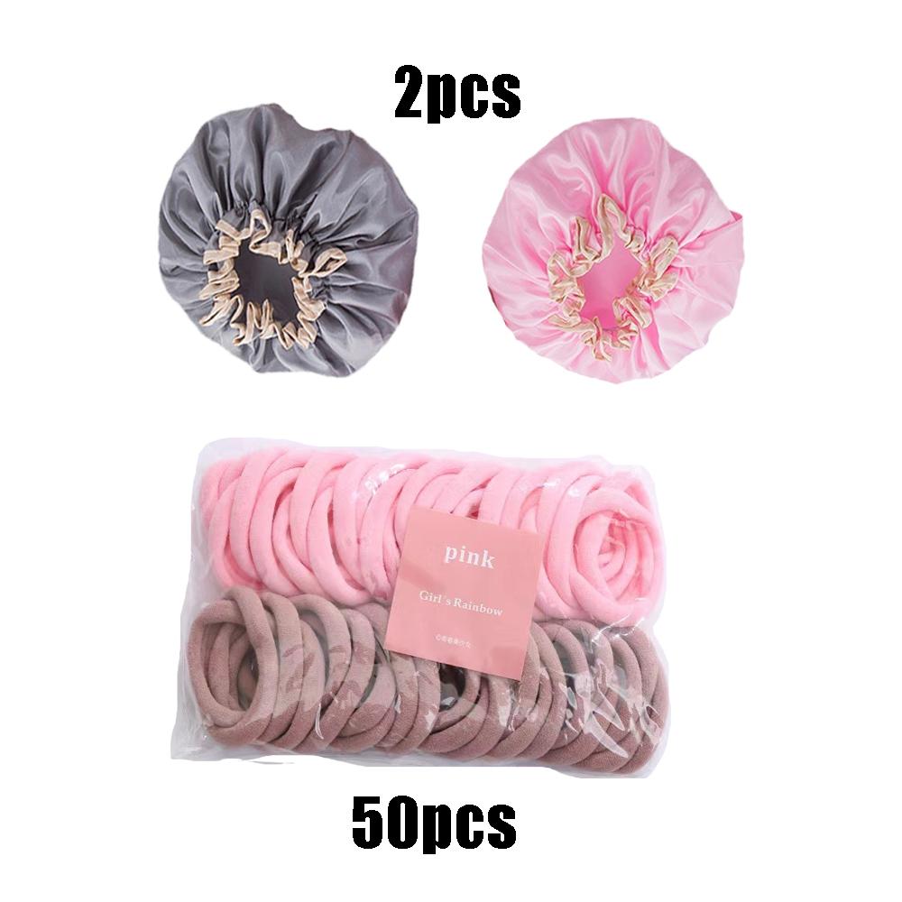 

Waterproof Shower Cap Bath Cap Double-layer Shower Cap Household Accessories For Women Women s Cap Bathroom Accessories