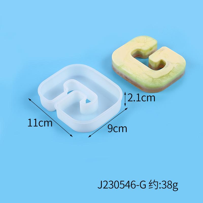 A-Z Alphabet Letter Shape Silicone Resin Casting Molds DIY Epoxy Resin Moulds