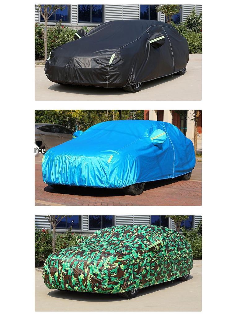All-Weather Waterproof Oxford Cloth Sedan Car Cover with Sun Protection