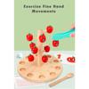 Baby Montessori Digital Apple Tree Education Wooden Toys Children Learn Digital Clip Beads Skills Training Early Education Game