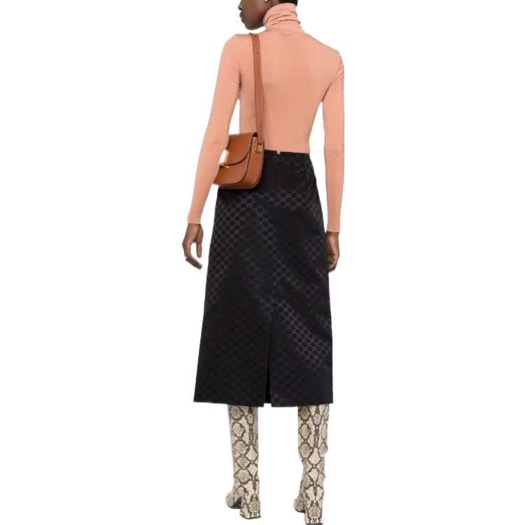 Gucci Casual Long Skirts Women's Black Moderate Mid Length Other 669341-ZAHMD-1000