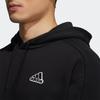 adidas Sweatshirts Men's Black Hooded Moderate Regular HG1850