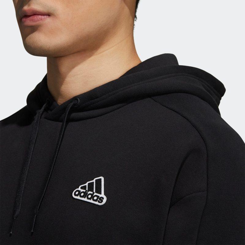 adidas Sweatshirts Men's Black Hooded Moderate Regular HG1850