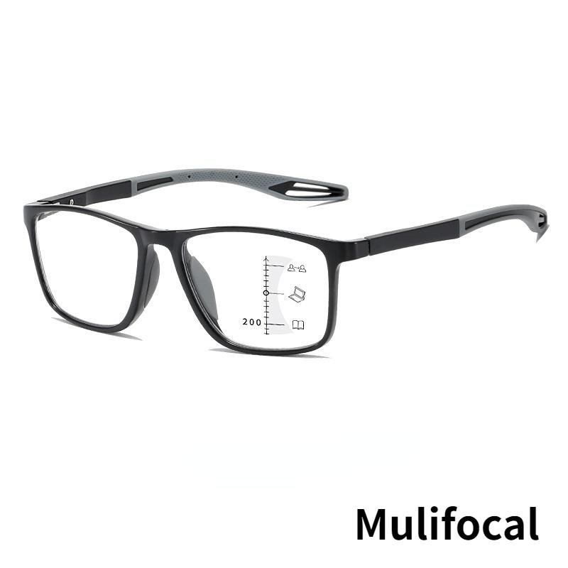 Multifocal Reading Glasses Men TR90 Anti-blue Light Women Progressive Eyewear Ultralight Sports Farsight Eyeglasses +1.0 To +4.0
