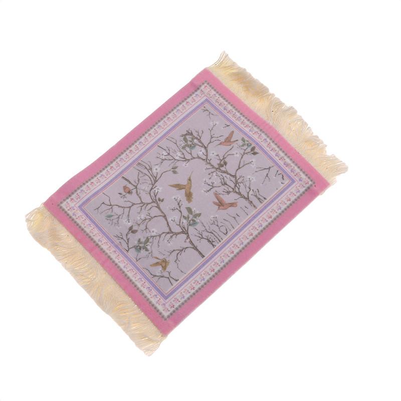 Persian Mini Woven Rug Mat Mousepad Retro Style Carpet Pattern Cup Coasters