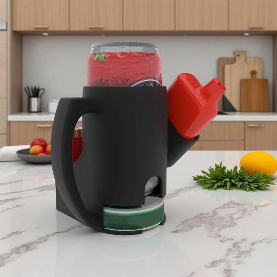 Beer Can Holder And Igniter Organizer Cup 3D Printed Storage Cup with Handle Universal Beer Rack Funny Party Gift for Men