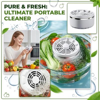 And Vegetable Washer Portable Household Cleaning Wireless Rotating Purifier for Kitchen Use