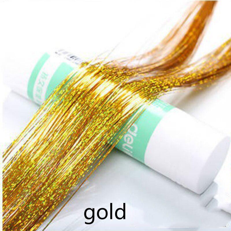 

Сумка Блиск Блискуча мішура Райдужне шовкове нарощування волосся засліплює жінок Хіпі для плетіння головного убору 93cm