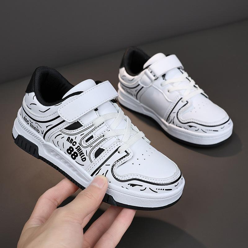 Children 2025 Campus Vintage Color Board Shoes Boys Street Tide Casual Breathable Shoes Middle Large Children Girls Sneakers