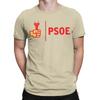 T-shirts Homme Logo Psoe Pedro Sanchez Hauts en Coton Nouveauté Manches Courtes Col Rond T-shirt Graphique Imprimé T-shirt