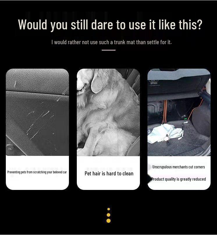 Car Back Seat Pet Cushion - Anti-Scratch & Anti-Bite Mat for Dogs