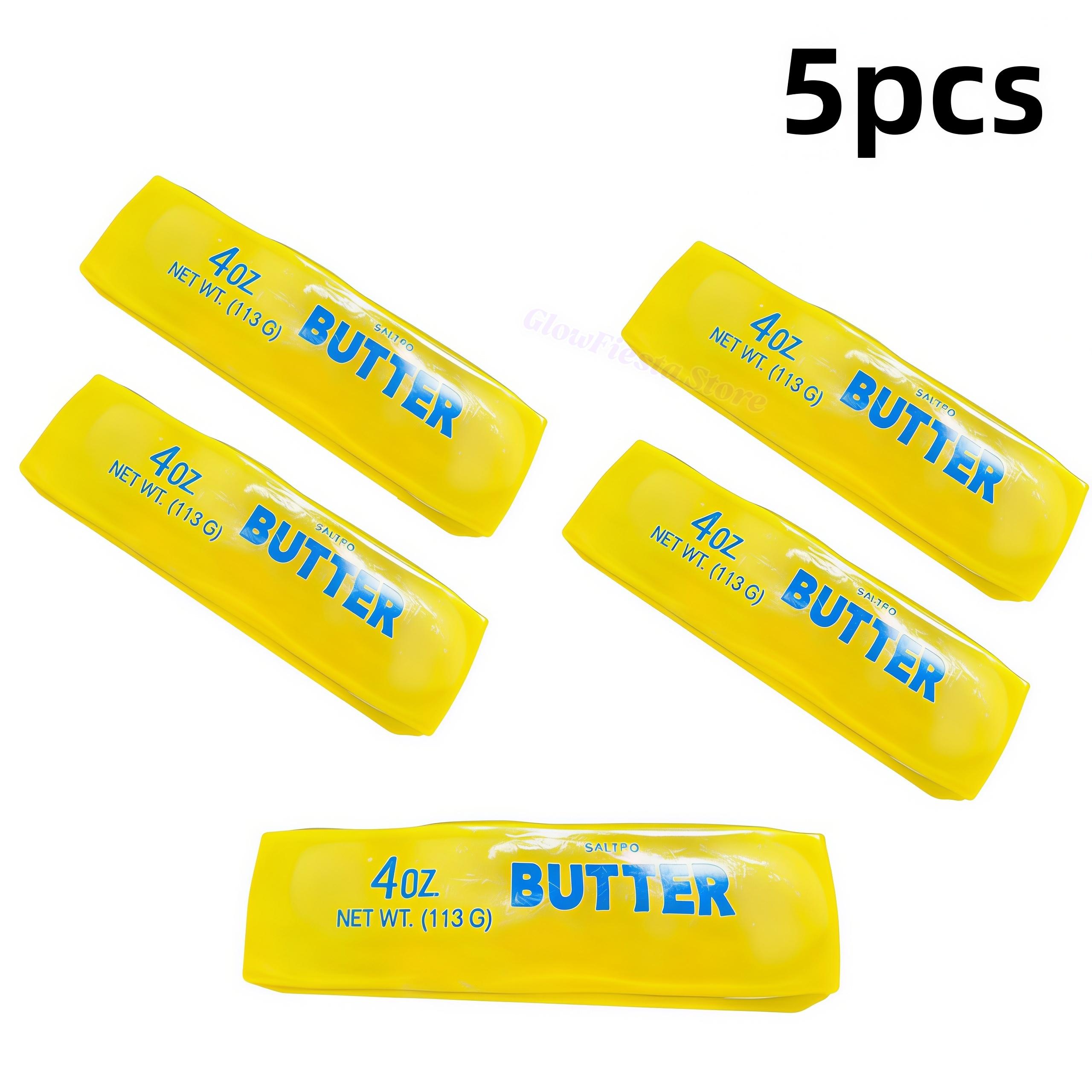 Kneedbare Boterstick Squishy Speelgoed Gevuld met Vaseline Stressverlichting Boter Kaas Reep Knijp Fidget Speelgoed Decompressie Vent Speelgoed Cadeau