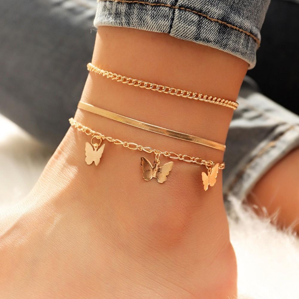 Snake Chain Anklet Bracelet for Women Men Girls Beach Stainless Steel Anklets Fashion Jewelry Gifts Not Allergic