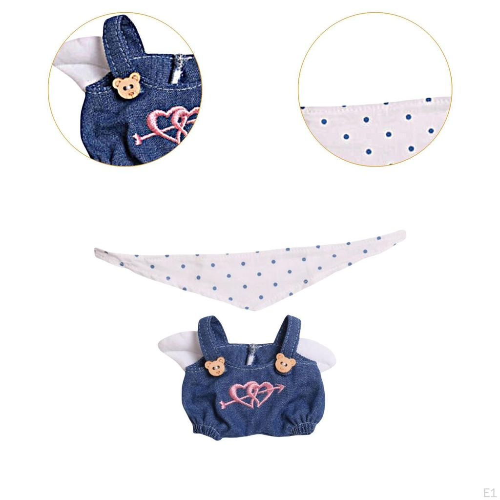 2 Pieces 15cm Doll Clothes,Doll Miniature Clothing Pants Set,Doll Accessories,Girls Gift Girl
